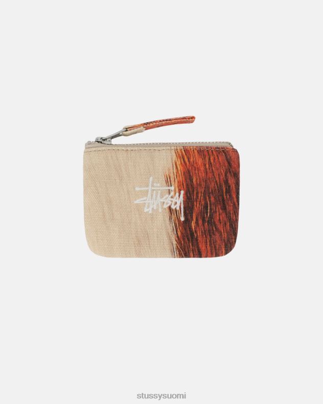 muut lehmännahkaa kankainen kolikkopussi STUSSY sukupuolineutraali 2886P445