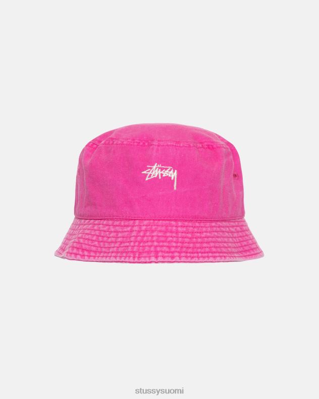 päähineet magenta pesty varastossa ämpärihattu STUSSY sukupuolineutraali 2886P489