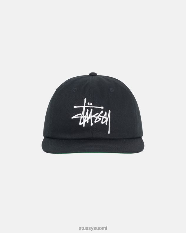 päähineet musta perus strapback korkki STUSSY sukupuolineutraali 2886P398