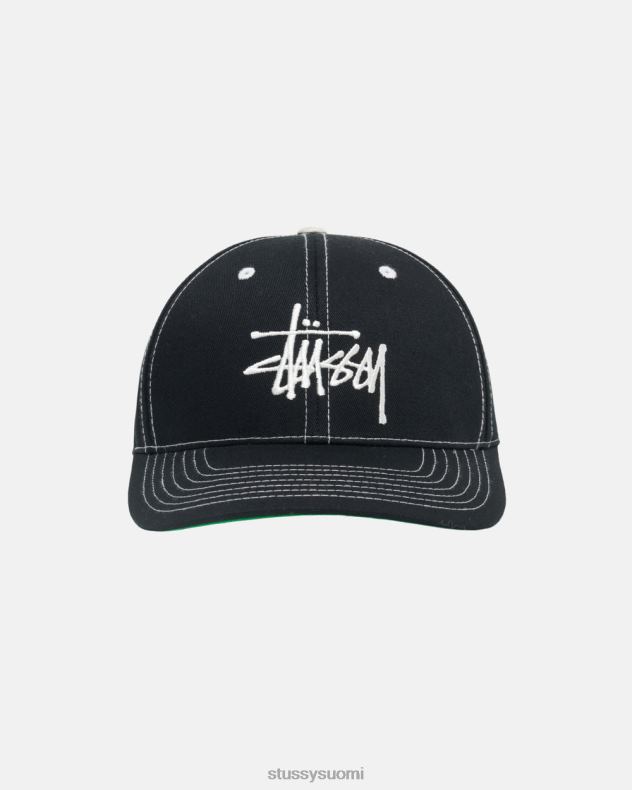 päähineet musta perusrakenteinen matala pro cap STUSSY sukupuolineutraali 2886P396