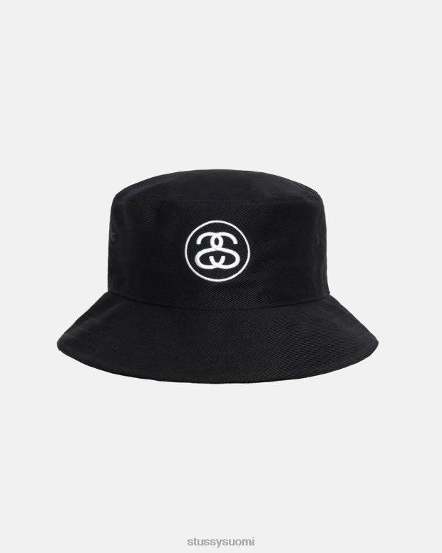 päähineet musta ss link deep bucket hat STUSSY sukupuolineutraali 2886P493