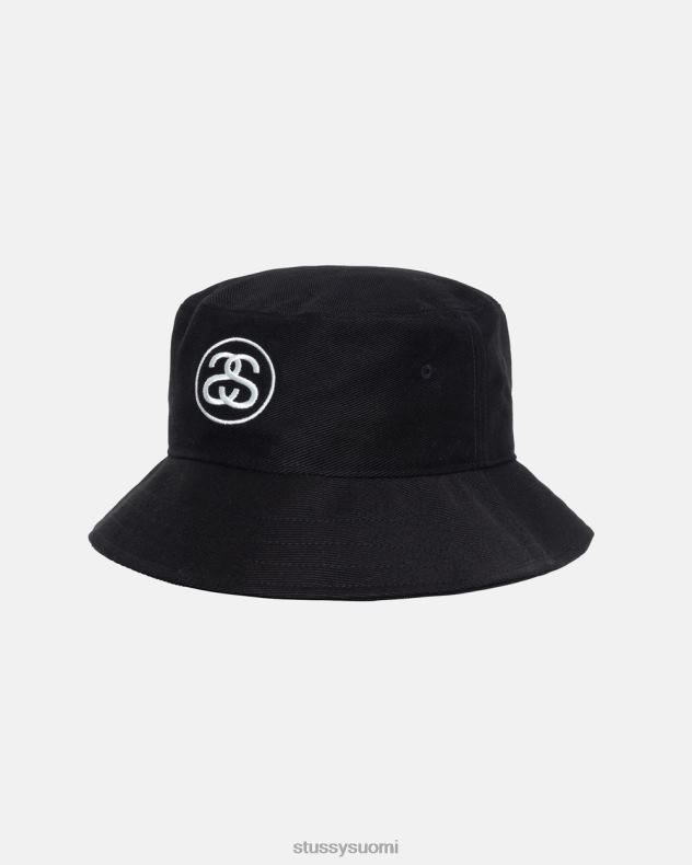 päähineet musta ss link deep bucket hat STUSSY sukupuolineutraali 2886P493