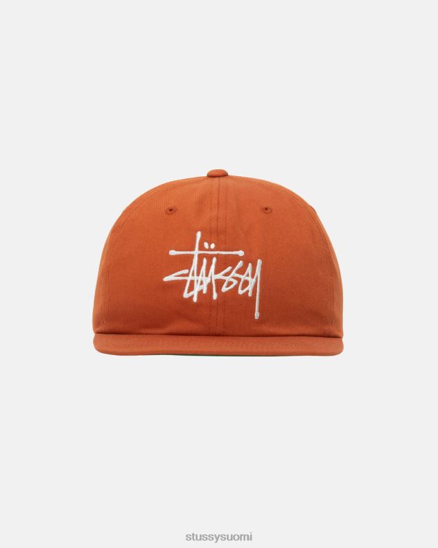 päähineet tummanoranssi perus strapback korkki STUSSY sukupuolineutraali 2886P404