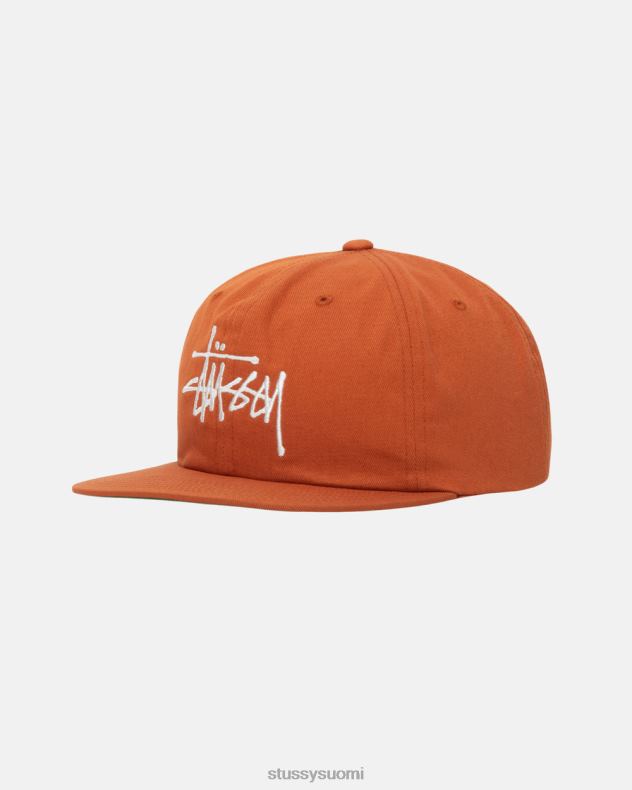 päähineet tummanoranssi perus strapback korkki STUSSY sukupuolineutraali 2886P404