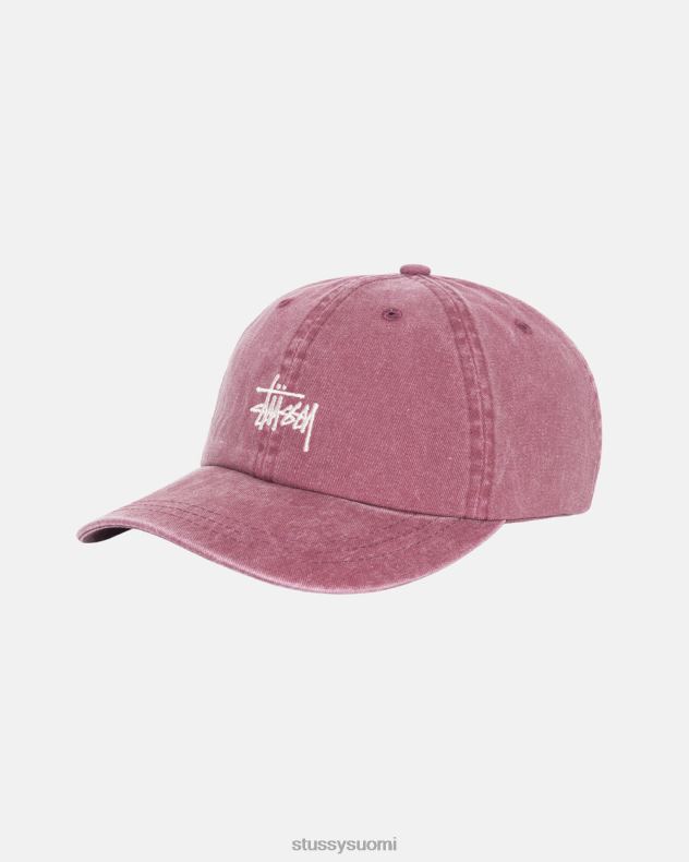 päähineet viininpunainen pesty varastossa low pro cap STUSSY sukupuolineutraali 2886P393