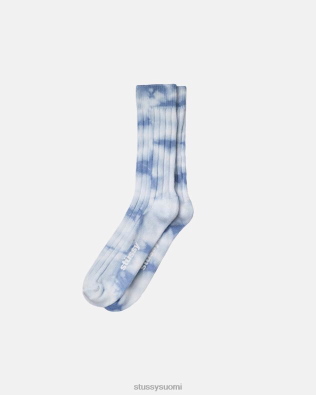 sukat sininen värjätty resorisukat STUSSY sukupuolineutraali 2886P458