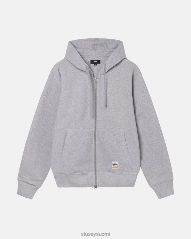 hikoilee harmaa kanerva kaksipuolinen etiketti vetoketjullinen huppari STUSSY sukupuolineutraali 2886P214