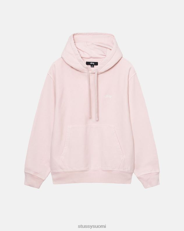 hikoilee lt. vaaleanpunainen overdyed stock logohuppari STUSSY sukupuolineutraali 2886P126