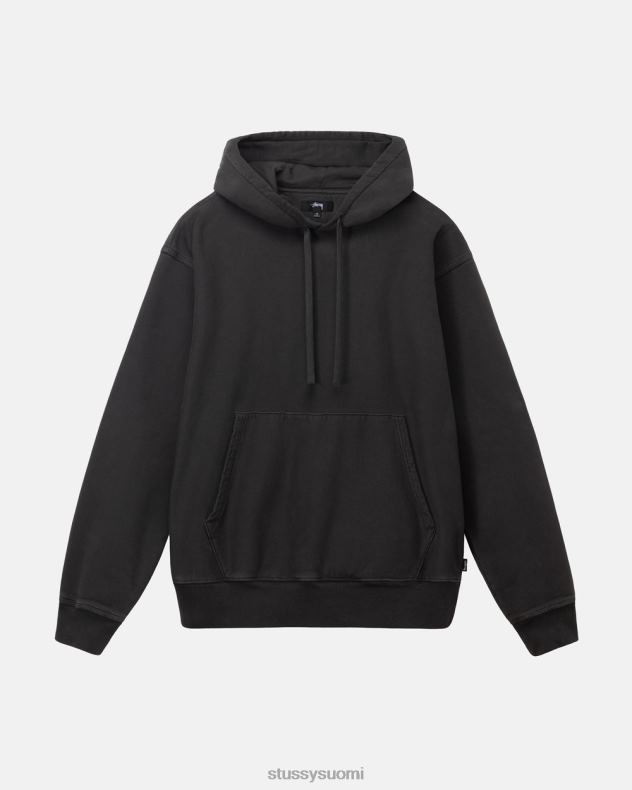 hikoilee musta Pigmentillä värjätty fleecehuppari STUSSY sukupuolineutraali 2886P229
