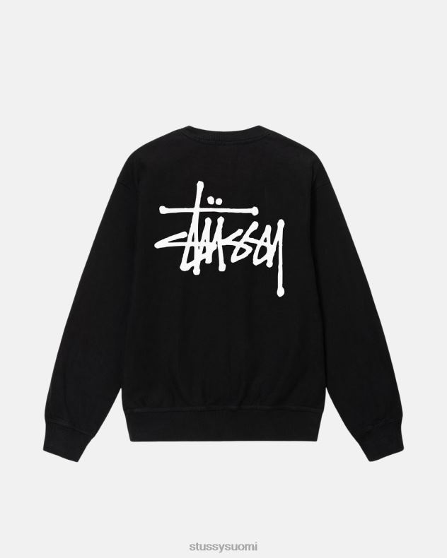 hikoilee musta peruspigmentillä värjätty miehistö STUSSY sukupuolineutraali 2886P184
