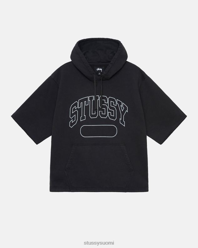 hikoilee musta ss boxy lyhennetty huppari STUSSY sukupuolineutraali 2886P160