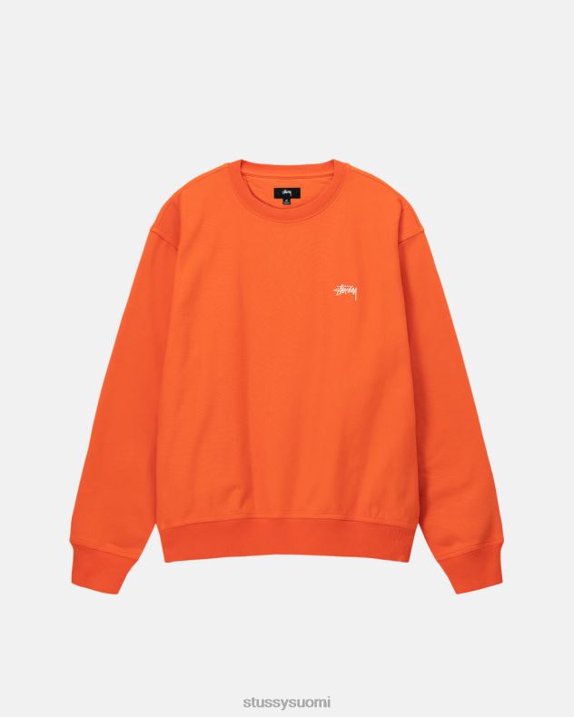 hikoilee oranssi overdyed stock logo crew STUSSY sukupuolineutraali 2886P152
