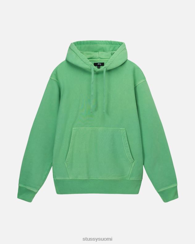 hikoilee vihreä Pigmentillä värjätty fleecehuppari STUSSY sukupuolineutraali 2886P235