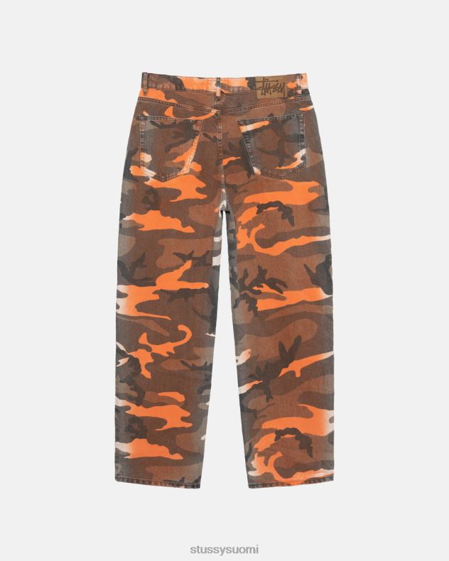 housut oranssi camo spray dye big ol\' farkut STUSSY sukupuolineutraali 2886P324