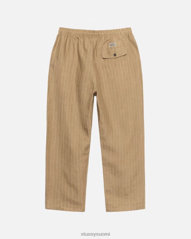 housut rusketus pellavaa vanha työpajamme pienennetty housu STUSSY sukupuolineutraali 2886P305