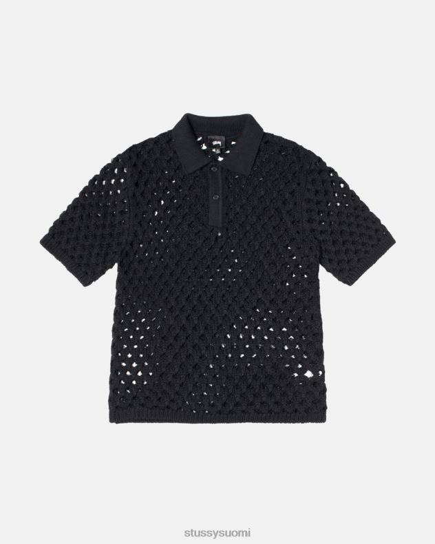 neuleita musta iso verkkopusero STUSSY sukupuolineutraali 2886P244