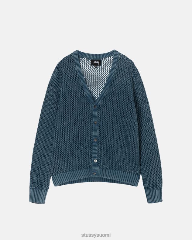 neuleita sininen löysä neuletakki STUSSY sukupuolineutraali 2886P258