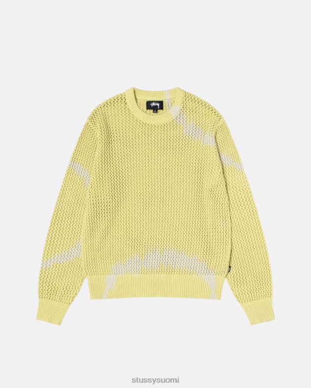 neuleita solmioväri keltainen Pigmentillä värjätty löysä neule STUSSY sukupuolineutraali 2886P256