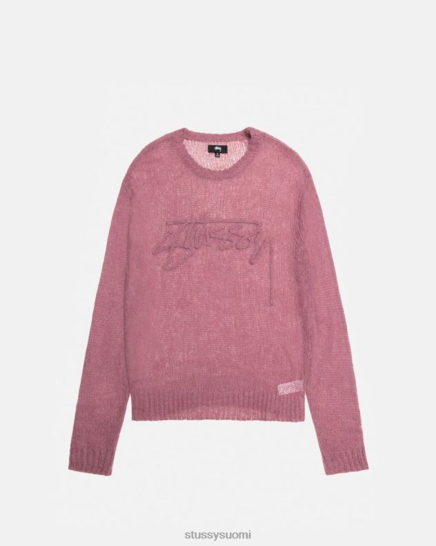 neuleita violetti löysä neule logolla STUSSY sukupuolineutraali 2886P264