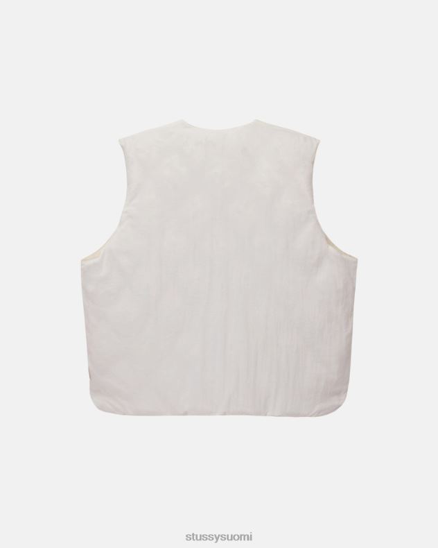 päällysvaatteet kerma käännettävä tikattu liivi STUSSY sukupuolineutraali 2886P351
