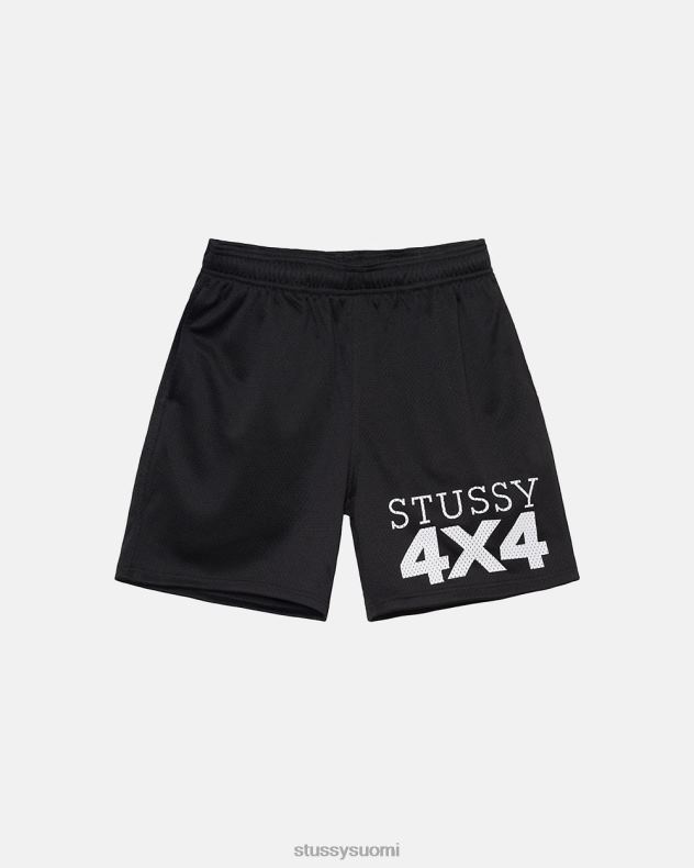 shortsit musta 4x4 mesh lyhyt STUSSY sukupuolineutraali 2886P301