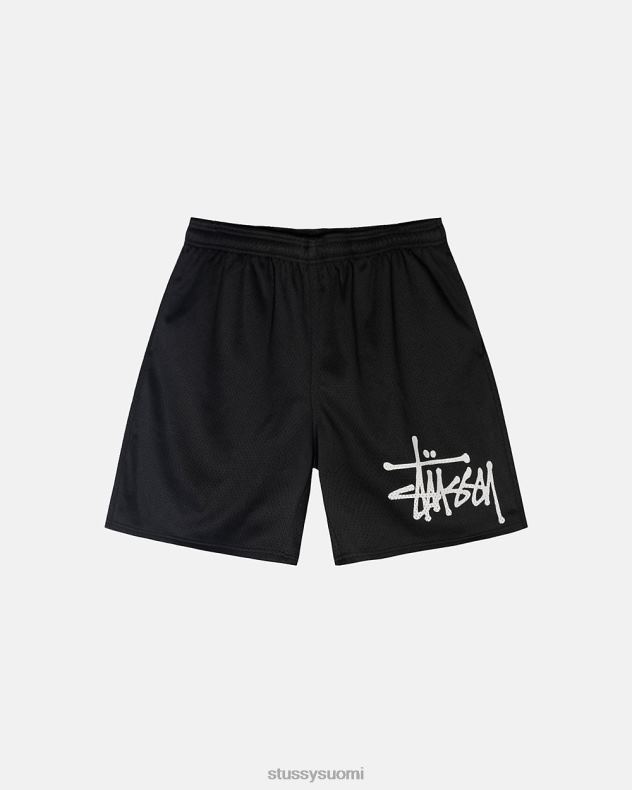 shortsit musta iso perusverkko lyhyt STUSSY sukupuolineutraali 2886P269