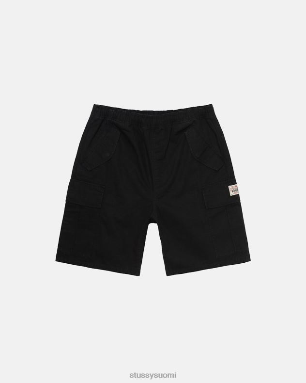 shortsit musta ripstop lastiranta lyhyt STUSSY sukupuolineutraali 2886P271
