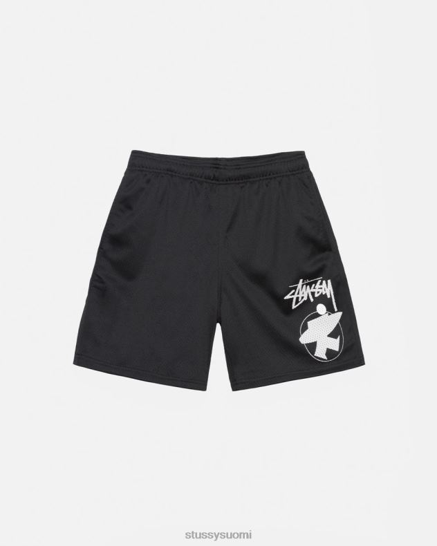 shortsit musta surfman mesh lyhyt STUSSY sukupuolineutraali 2886P293