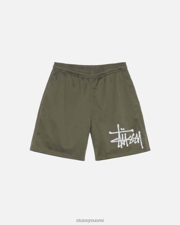 shortsit oliivi iso perusverkko lyhyt STUSSY sukupuolineutraali 2886P270