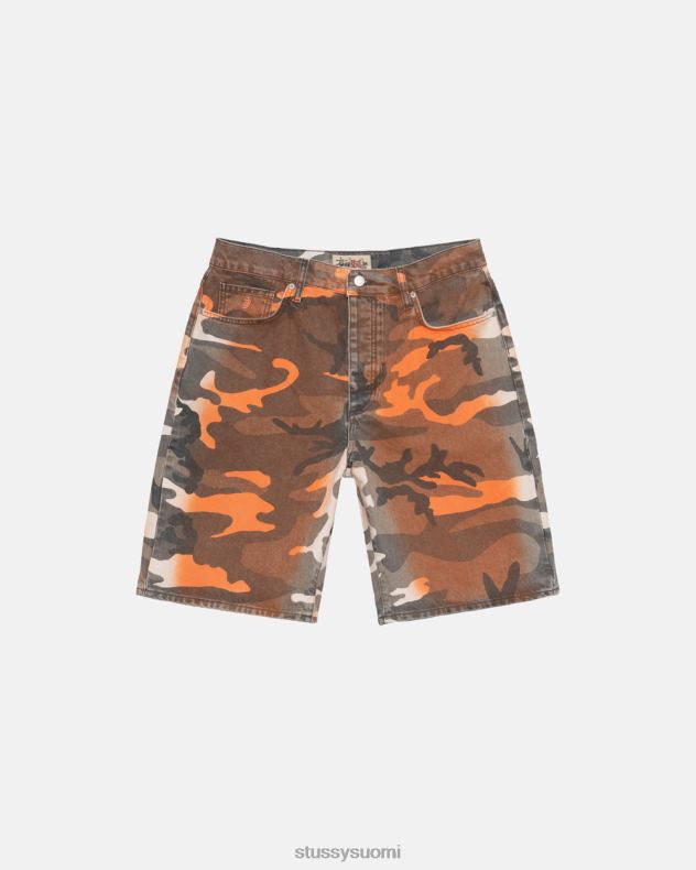 shortsit oranssi camo spray dye big ol' shortsit STUSSY sukupuolineutraali 2886P288