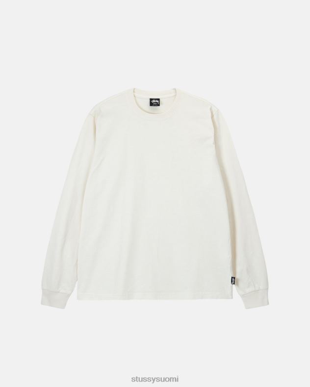 t-paidat luonnollinen raskas pigmentti värjätty ls crew STUSSY sukupuolineutraali 2886P82
