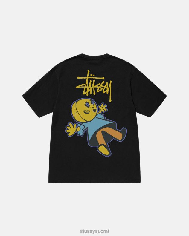 t-paidat musta dollie pigmentillä värjätty t-paita STUSSY sukupuolineutraali 2886P37