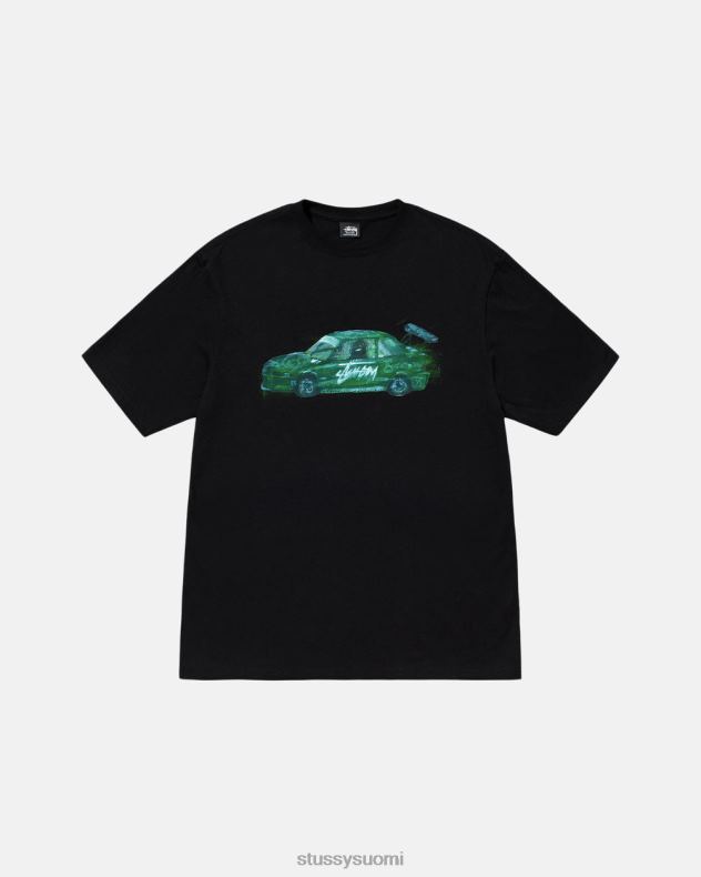 t-paidat musta kilpaauton t-paita STUSSY sukupuolineutraali 2886P20
