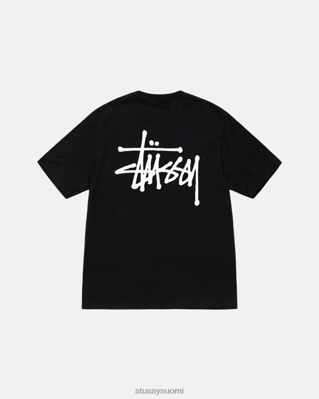 t-paidat musta perus t-paita STUSSY sukupuolineutraali 2886P1