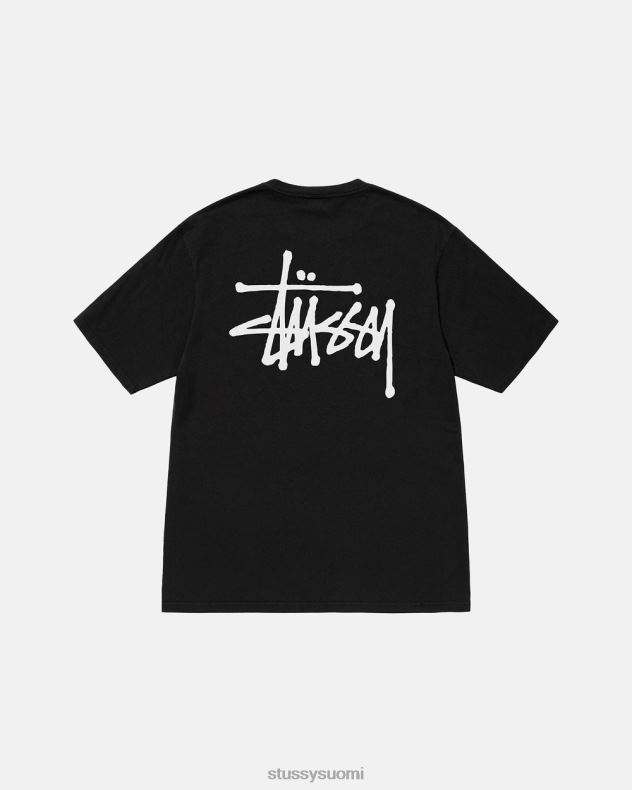t-paidat musta peruspigmentillä värjätty t-paita STUSSY sukupuolineutraali 2886P30