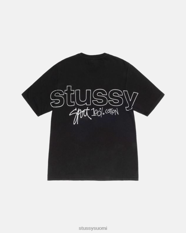 t-paidat musta sport 100% pigmentillä värjätty tee STUSSY sukupuolineutraali 2886P34