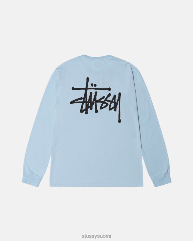 t-paidat taivaansininen peruspigmentillä värjätty ls tee STUSSY sukupuolineutraali 2886P66