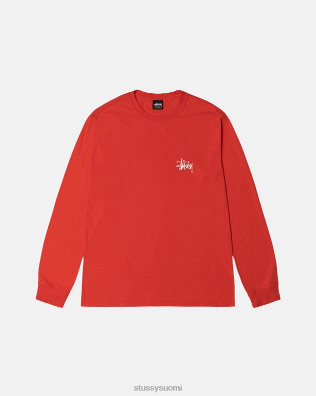 t-paidat tomaatti peruspigmentillä värjätty ls tee STUSSY sukupuolineutraali 2886P65