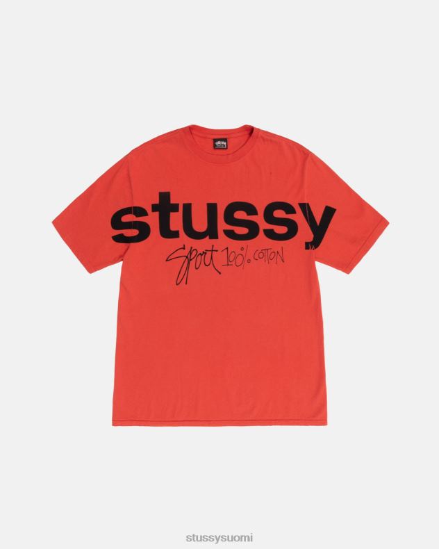 t-paidat tomaatti sport 100% pigmentillä värjätty tee STUSSY sukupuolineutraali 2886P36