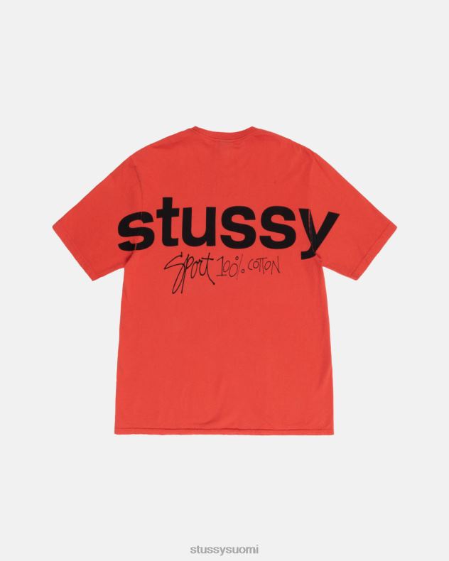 t-paidat tomaatti sport 100% pigmentillä värjätty tee STUSSY sukupuolineutraali 2886P36