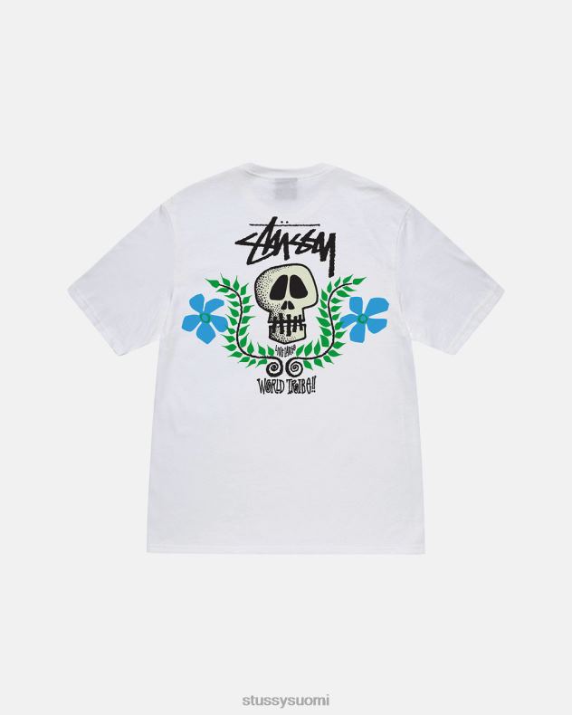 t-paidat valkoinen Skull Crest T-paita STUSSY sukupuolineutraali 2886P49