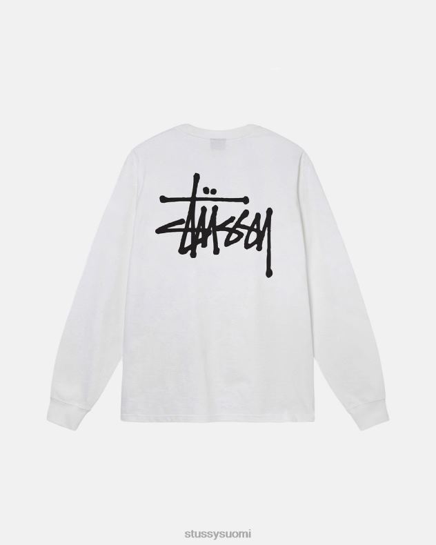 t-paidat valkoinen perus ls tee STUSSY sukupuolineutraali 2886P56