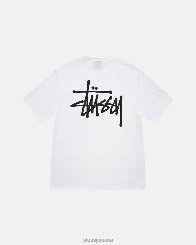 t-paidat valkoinen perus t-paita STUSSY sukupuolineutraali 2886P2