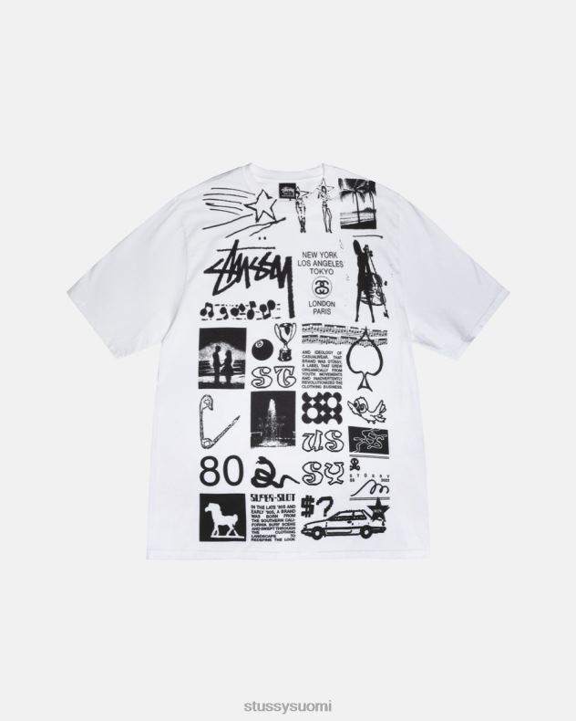 t-paidat valkoinen sara tee STUSSY sukupuolineutraali 2886P47