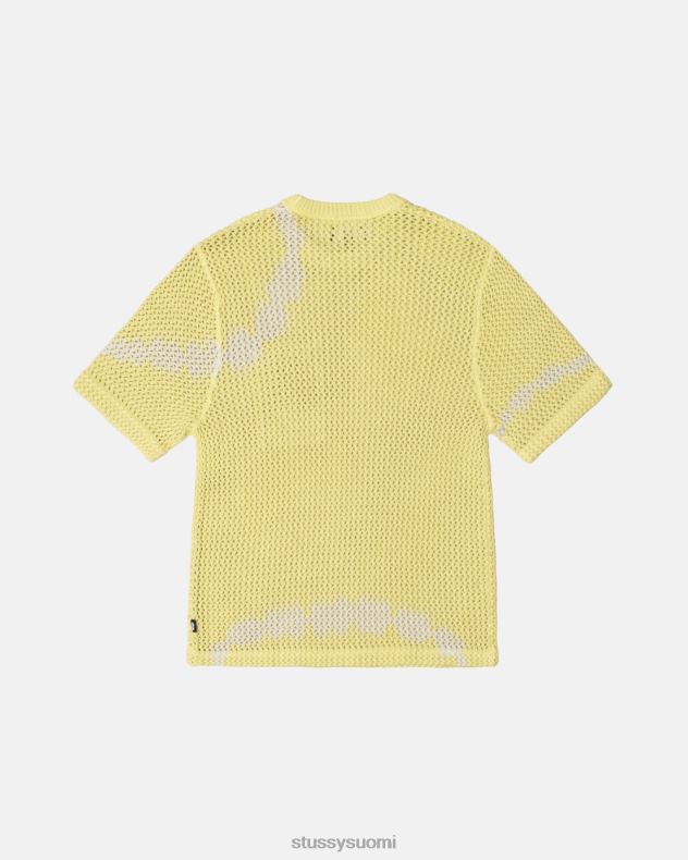 toppi & paidat solmioväri keltainen o\'ded raskaansarjan mesh-miehistö STUSSY sukupuolineutraali 2886P504